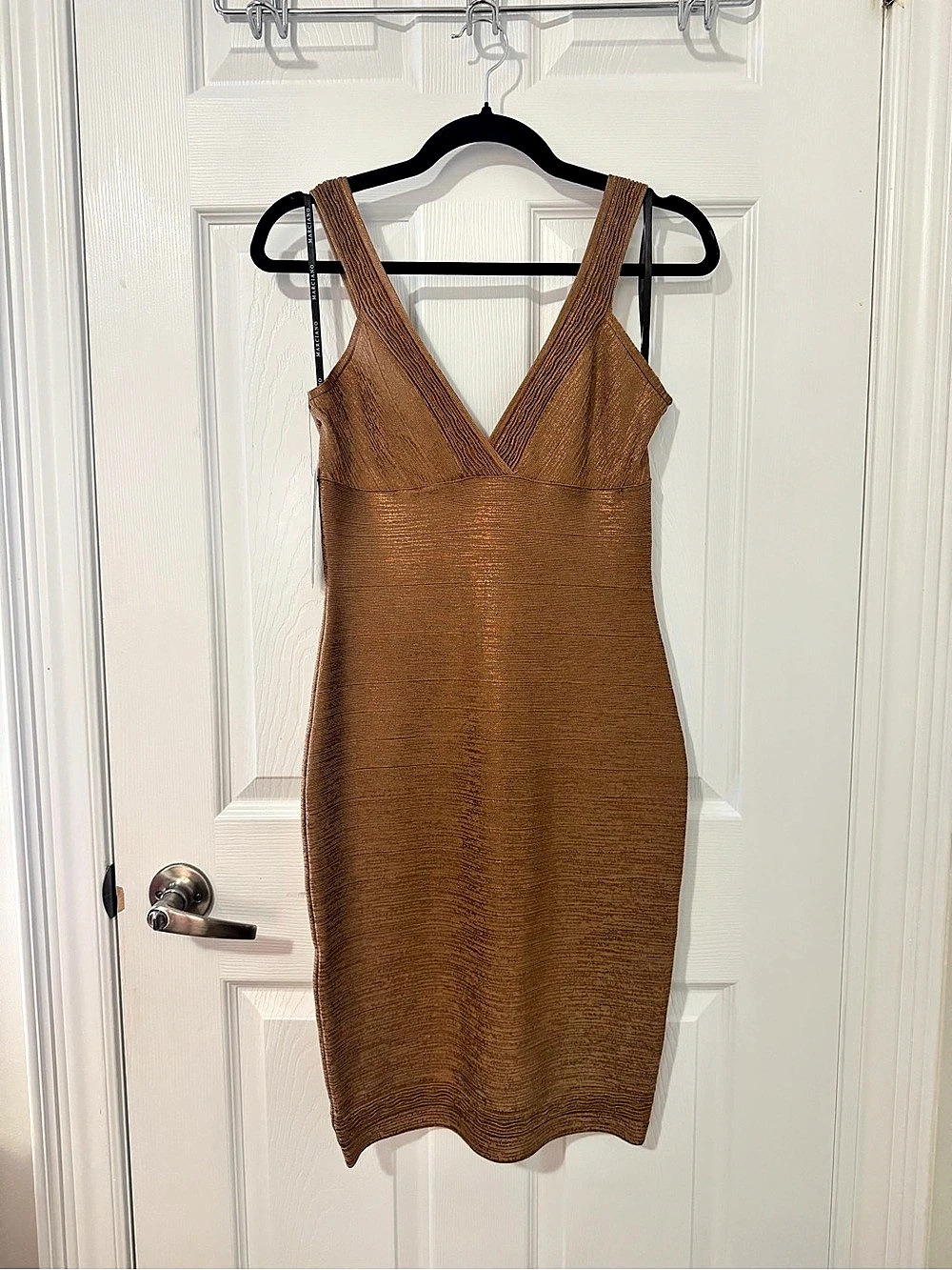 Marciano Willa Bandage Dress Brown Mini Dress